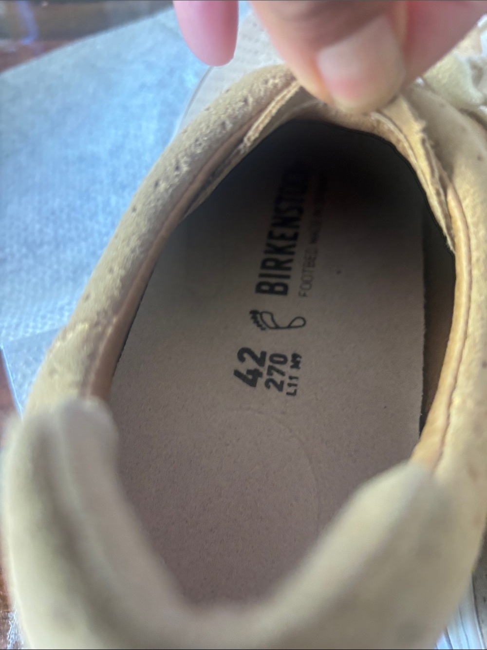 Birkenstock Bend Low Dotted New Beige sz 42 M9 W11 - Picture 7 of 13